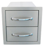 Double access drawer