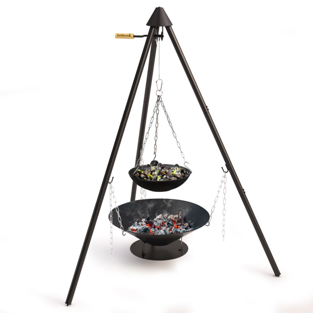 Tripod Barbecue Grill Garden Fire, Tripod Crystal Fire Pit Grille