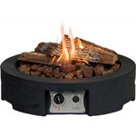 Round Gas Firepit Table Top