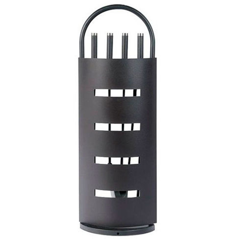 color negro Juego de utensilios para chimenea 4 accesorios Ref BB50113 diseño moderno 