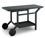 Black Steel Rolling Cart