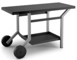 Steel Rolling Cart Black and Grey