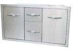 Double drawer & tank or trash tray combo big